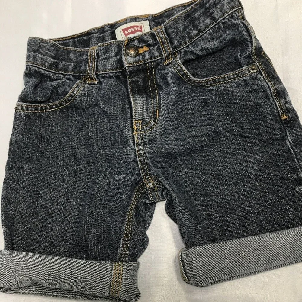 Levi Strauss Classic Red Label Shorts Youth Size 5 Reg Faux Button Pocket Design - Picture 12 of 12